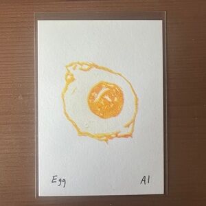 1 Fried Egg Mini Art Print from Inciardi Machines Collectable